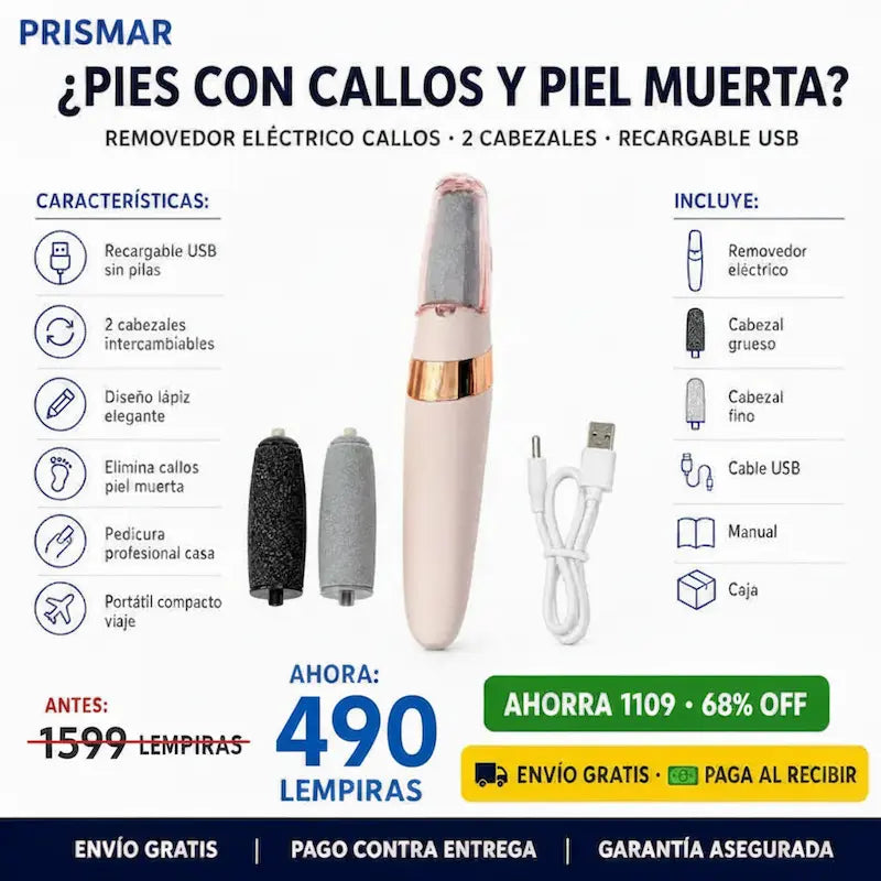 💅 Removedor Eléctrico de Callos — ¡Pedicura Profesional en Casa sin Salón!