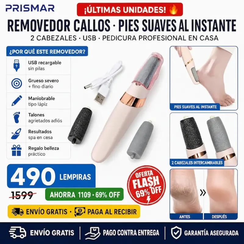 💅 Removedor Eléctrico de Callos — ¡Pedicura Profesional en Casa sin Salón!